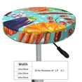 thumbnail image 4 of Daiia Vegetable Stool Covers Round,Round Bar Stool Covers Waterproof Bar Chair Covers Washable Stool Cushion Slipcover for 12-14 Inch Chair-12 inch, 4 of 7