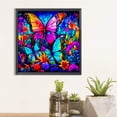 thumbnail image 2 of 5D bricolaje taladro redondo completo diamante pintura mariposa decoración del hogar arte artesanal (A7608) FLhrweasw Nuevo, 2 of 9