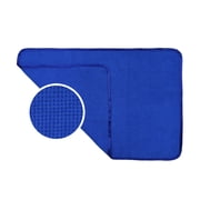 Carcarez Large Waffle Weave Microfiber Drying Towel Blue 16x24,pack of 6