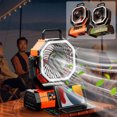 thumbnail image 1 of Fiudx Ofertas De La Semana Ventilador Eléctrico Para Acampar, Ventilador Para Exteriores, Luz Doméstica, Banco De Energía Para Teléfono Móvil, Gancho De Luz Led, Ventilador Para Acampar, 1 of 7