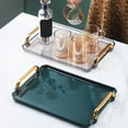 thumbnail image 5 of Joernso Anti-deform Snack Tray with Handle Plastic Multipurpose Anti-slid Serving Tray Household Supplies, 5 of 8