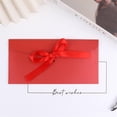 thumbnail image 3 of Red Decorative Envelopes 20 Pcs Paper Invitation Envelopes with Ribbon Bow Gift Card Holders Thicken Greeting Envelope Set Wedding Party Favors Birthday Festival Supplies By Topboutique, 3 of 7