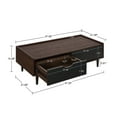 thumbnail image 3 of Manhattan Comfort Duane Coffee Table - Engineered Wood - Dark Brown & Black, 3 of 12