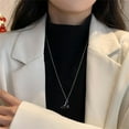 thumbnail image 2 of 28 inch Long Enamel Skating Pendant Necklace for Women Silvery Adjustable Crystal Ice Roller Skate Lover Necklace Team Sport Skaters Jewelry 80s Gift (Black), 2 of 6