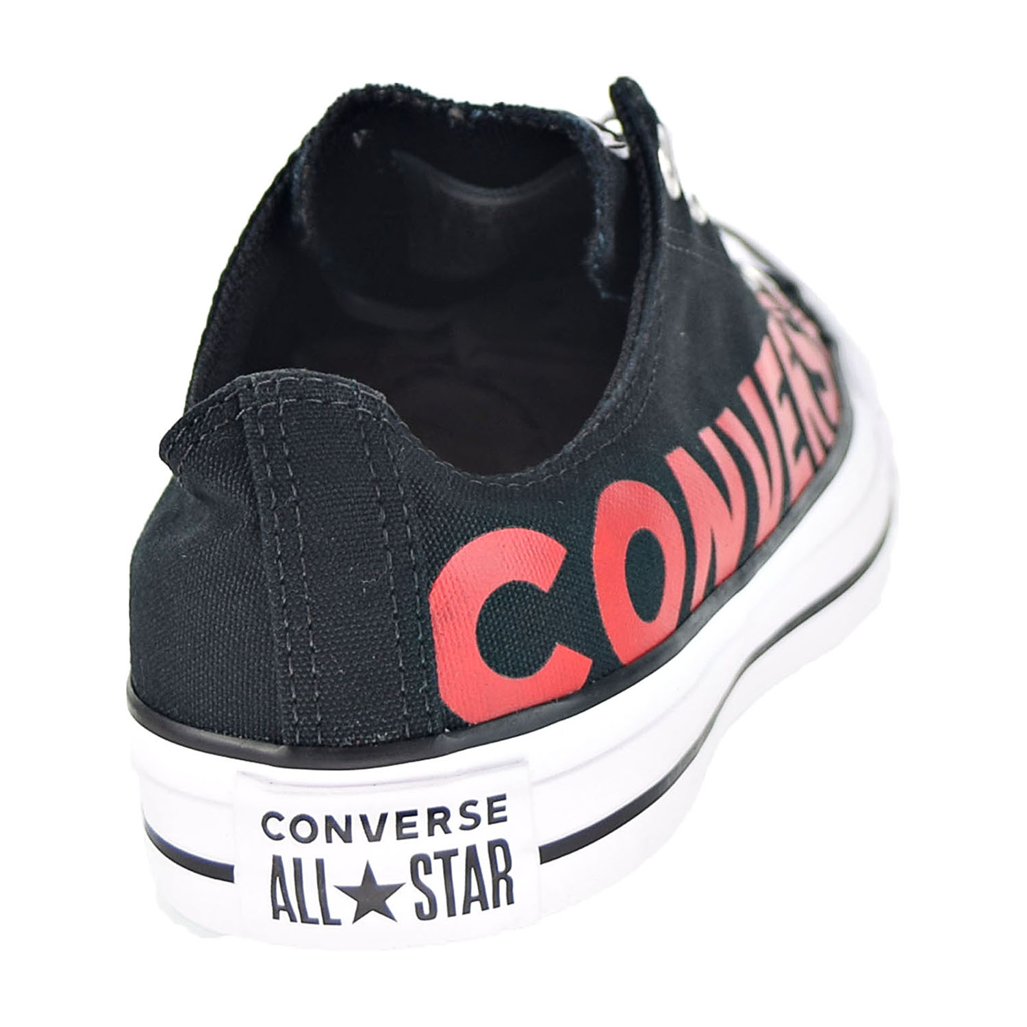 Converse Chuck Taylor All Star Ox Wordmark Men's Shoes Black-Enamel Red-White 165430f - image 3 of 6