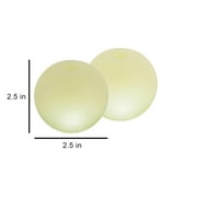 Harry Barker Durable All-Natural Rubber Balls for Dogs, 2.5 Glow Balls, Yellow, 2 Pack Set
