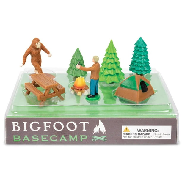 Mini Juego de Figuras Accoutrements Archie McPhee Bigfoot Basecamp Micro-Cryptozoology Novedad