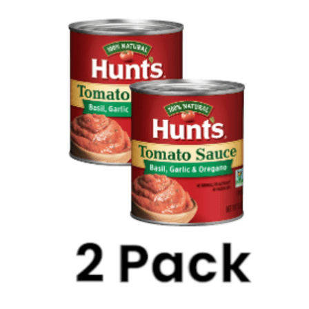 (2 pack) Hunt's Basil Garlic & Oregano Tomato Sauce, 8 oz Can