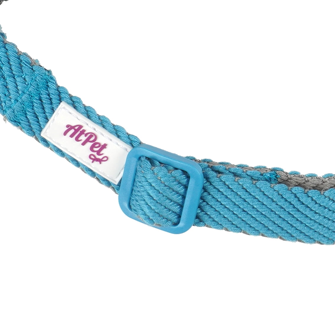 AtPet Limitation Cotton Webbing Quick Fit Adjustable Solid Color Step In Dog Harness, Small, Blue
