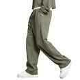 thumbnail image 4 of Lumtrix Men’S Baggy Sweatpants Wide-Leg Elastic Drawstring Waist Casual Lounge Joggers With Deep Pockets Army Green 3XL, 4 of 7