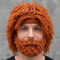thumbnail image 3 of ZOUBAOQ Caveman Chunky Crochet Wig Cap, Handmade Blend Hat With Attached Hair For Edgy Street Style, 3 of 7