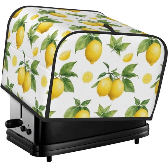 Lemon Toaster Cover, Fits 4-Slice Toasters, Anti-Sputtering, Washable, Dust Cover