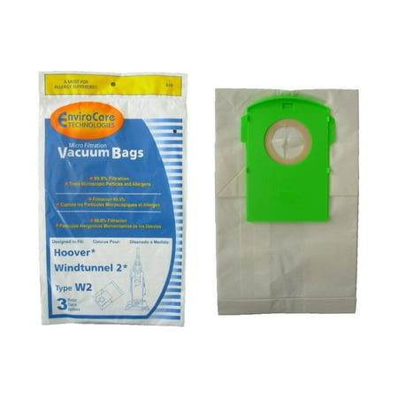 Enviro Hoover Type W2 Windtunnel Allergy Vacuum Bags-3 pack part no