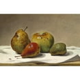 thumbnail image 2 of David Johnson 24x17 Gold Ornate Framed and Double Matted Museum Art Print Titled - Three Pears and an Apple (1857), 2 of 4