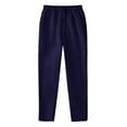thumbnail image 1 of Pantalones deportivos anchos con forro polar para mujer: pantalones de yoga de cintura alta con bolsillos, cintura elástica fruncida para entrenamientos informales, 1 of 2