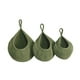 thumbnail image 3 of 3 cestas colgantes de pared, soporte para macetas, cuerda de algodón decorativa, estilo bohemio, para almacenar frutas. Verde, 3 of 9