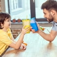 thumbnail image 4 of Vasos reutilizables con tapa y pajita - Paquete de 5 vasos acrílicos delgados de 16 oz para café frío, sin BPA | Vasos de plástico mate que cambian de color para niños y adultos, 4 of 5
