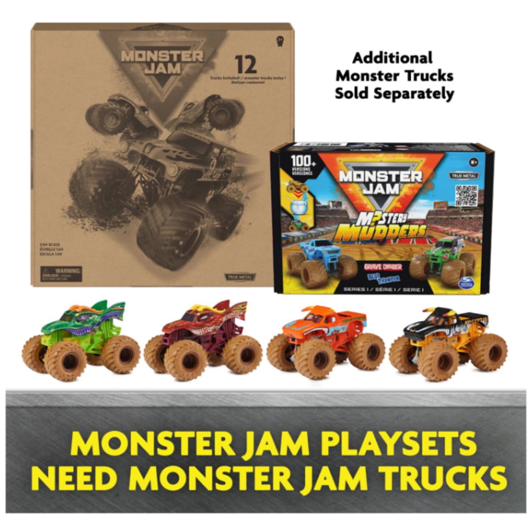 Monster Jam, Megalodon Loop of Doom 16-inch Wide Playset with Truck (New)