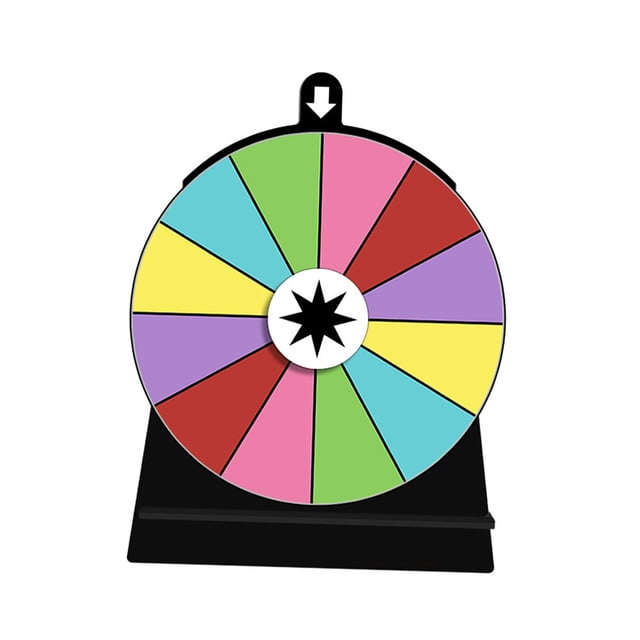 Xingzhi Color Rotating Wheel Editable Roulette Wheel Restaurant Gatherings for Shops 12 Slots