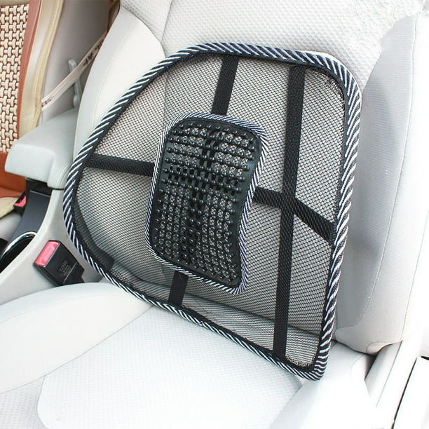 Soporte lumbar de malla con cuentas de masaje, almohada de soporte para la cintura Soporte de espalda de malla de masaje con cuentas de masaje Soporte de espalda de malla probado profesionalmente