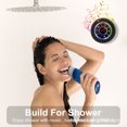 thumbnail image 2 of Portable Bluetooth Shower Speaker, IPX7 Waterproof Speaker, with Suction Cup, Powerful Baffle with Light, Bathroom Radio, LED Display, Hands-Free Calling, 2 of 4