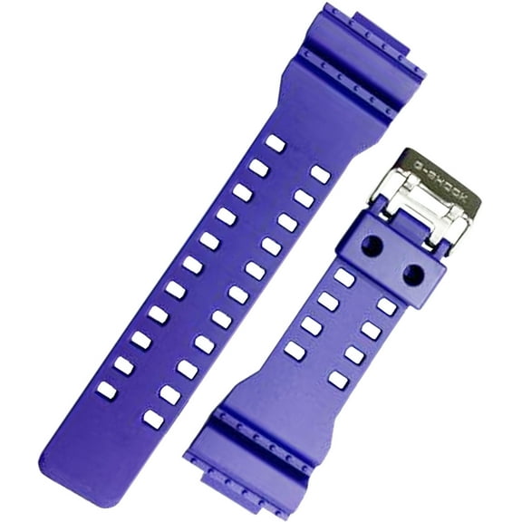 Casio Watchband 16mm  Purple Silicone Strap  Part #10378392