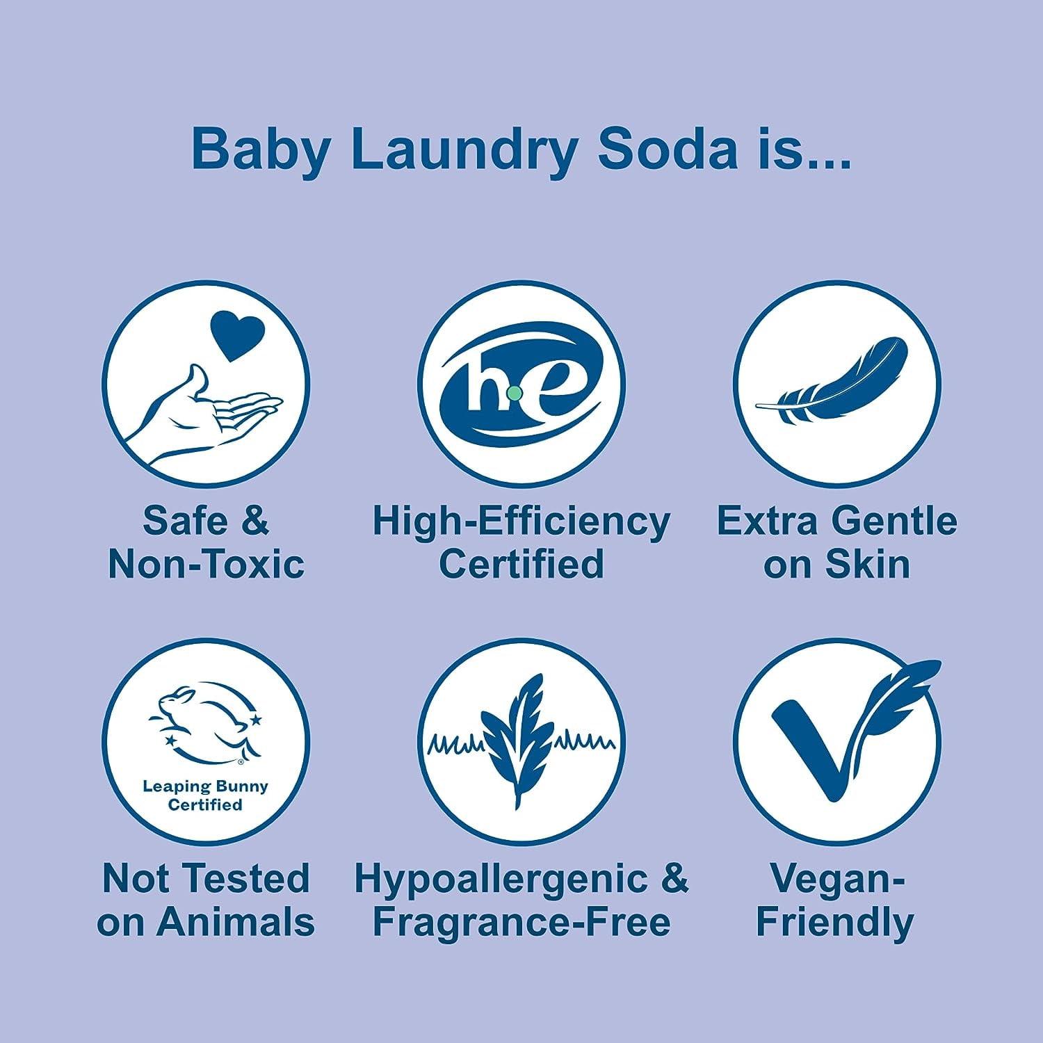 Nellie's Soda à Lessive pour Bébé, 1.2kg, Détergent à Lessive Non Parfumé