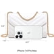 thumbnail image 3 of Bandolera Dasein para mujer, pequeña, acolchada, blanca, 3 of 6