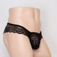 thumbnail image 1 of Lencería para hombres Colcomx Ropa interior de encaje transparente Único Negro, 1 of 8