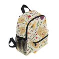 thumbnail image 2 of FORMRS School Backpack with Front Zippered Pocket 12" Student Travel Daypack, Birds Tea Time, 2 of 6