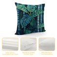 thumbnail image 4 of Acheng Palm Leaves with Lush Branches and Leaves Tropical Jungle Palm Leaves Plush Pillowcase White, 4 of 5