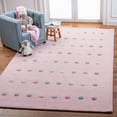 thumbnail image 2 of SAFAVIEH Kids Polka Dots Stripes Area Rug, Light Pink, 6' x 9', 2 of 7