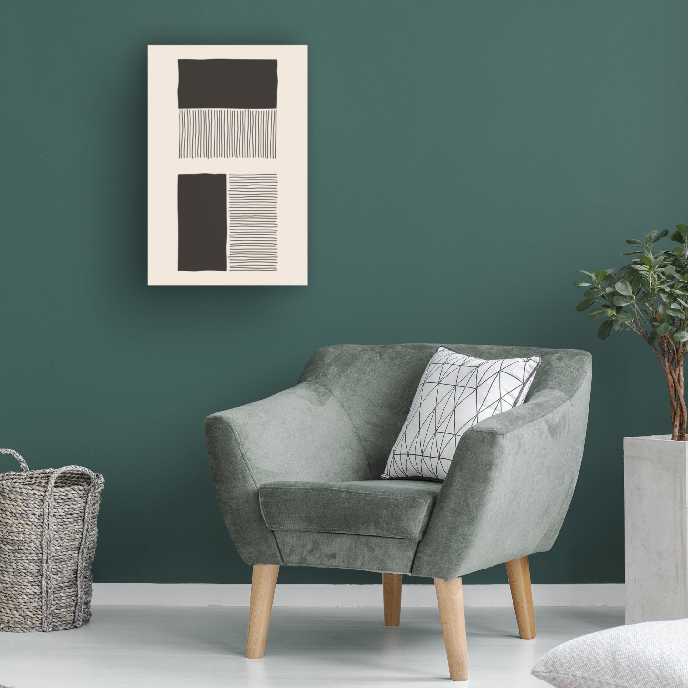 Trademark Fine Art jay stanley  Minimalism Shapes 2 Canvas Wall Art
