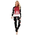 thumbnail image 2 of Onlypjs Family Matching Christmas Pajamas – Holiday Tree & Santa Print Sleepwear Sets for Women, Men, Couples, 2 of 5