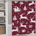 thumbnail image 2 of Christmas Snowflake Deer Shower Curtain Bathroom Curtains Waterproof Fabric Home Partition Screen Living Room, 2 of 6