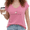 1-Rose Red, variant on Women's White Lamb Cross He Left The 99 Faith Quote S-5XL V-Neck Sleeveless T-Shirt Cozy Tank Top