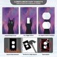 thumbnail image 3 of Light Switch Cover Switch Plate Outlet Cover Plug Cover for Electrical Toggle Switch Purple Sky and Black Cat, 3 of 6
