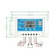 thumbnail image 2 of Controlador de carga solar de 60 A, panel solar actualizado, puerto USB, batería de panel solar, reg Tomshoo  Controlador de carga solar, 2 of 7