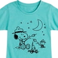 thumbnail image 3 of Peanuts - Snooping Camping - Toddler And Youth Girls Short Sleeve Graphic T-Shirt, 3 of 6