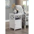thumbnail image 2 of Convenience Concepts Oxford Table d'Appoint avec Armoire en Bois Blanc, 2 of 4