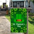 thumbnail image 5 of PEONAVET St. Patrick's Day Garden Flag HangingGreen Shamrocks Yard Flag for Background Outdoor Courtyard Hanging Double Layer Flag, 5 of 8