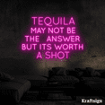 thumbnail image 4 of Craftnamesign Tequila Quotes Neon Sign, Bar Club Wall Art, Tequila Signs, 4 of 4