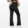thumbnail image 7 of FNFYFH Maternity Yoga Pants Women Over the Belly Stretchy Pregnancy Pants Crossover High Waisted Bootcut Pants Tummy Control Bell Bottom Leggings, 7 of 7