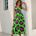 thumbnail image 2 of Leopard Print Pattern King Size Sleeveless Dress Dresses Summer Women Dresses Clothing Woman Dresses Dress, 2 of 6