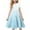 1Z-Blue, variant on Summer Floral Print Flowy Spaghetti Strap Dresses for Girls with Smocked Back and Ruched Bodice 11-12 Years White