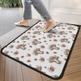 thumbnail image 4 of White Cow Hat Flower Pattern Door Rugs,Washable Non Slip Door Mats Indoor,Decorative Door Mats,Entry Mat Indoor for Entrance,Bedroom,Kitchen,Bathroom,30"x17", 4 of 6
