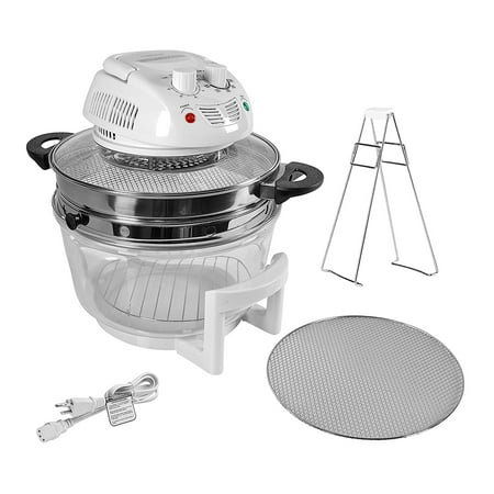 NutriChef PKAIRFR48.5 Kitchen Countertop Air Fryer Oven Cooker w/ 13
