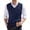 A003-Navy, variant on Sweater Vest Men Classic V-Neck Knitted Pullover Sweaters Tops Sleeveless Relaxed Fit Knitwear Vests