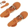 thumbnail image 6 of 2pcs PU Leather Sew on Toggle Closure Buckles Purse Tab Closure PU Leather Snap Toggle Sew on Bag Roller Buckles, 6 of 9