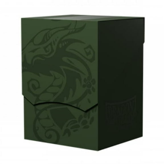 Dragon Shield Card Deck Box - Deck Shell: Forest Green/Black - Durable and Sturdy TCG, OCG Card Storage - Compatible with Pokemon Yugioh Commander and MTG Magic: The Gathering Cards